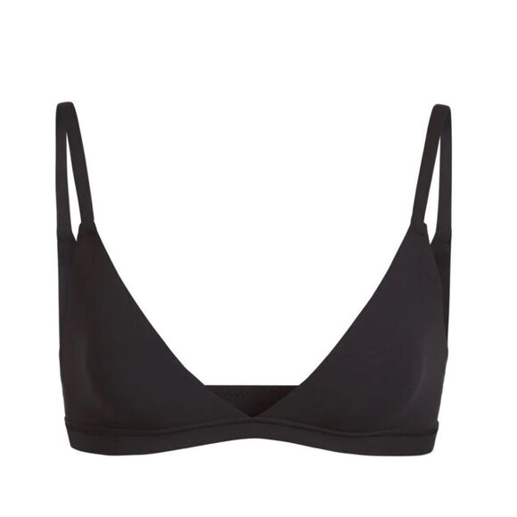 NWT SKIMS Fits Everybody Triangle Bralette In Onyx Black Bra - Picture 4 of 7